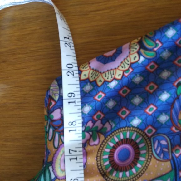 Umgee | Boho Blues Swing Top | L | New - Picture 13 of 15